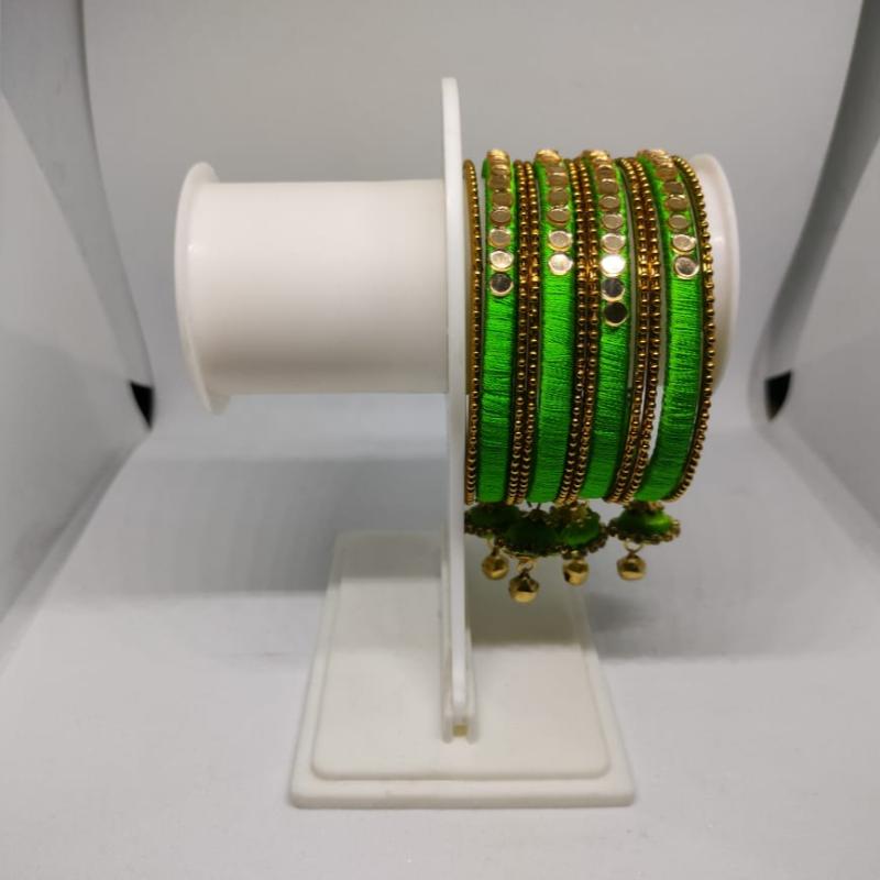 MAANYA BANGLES - PARROT GREEN