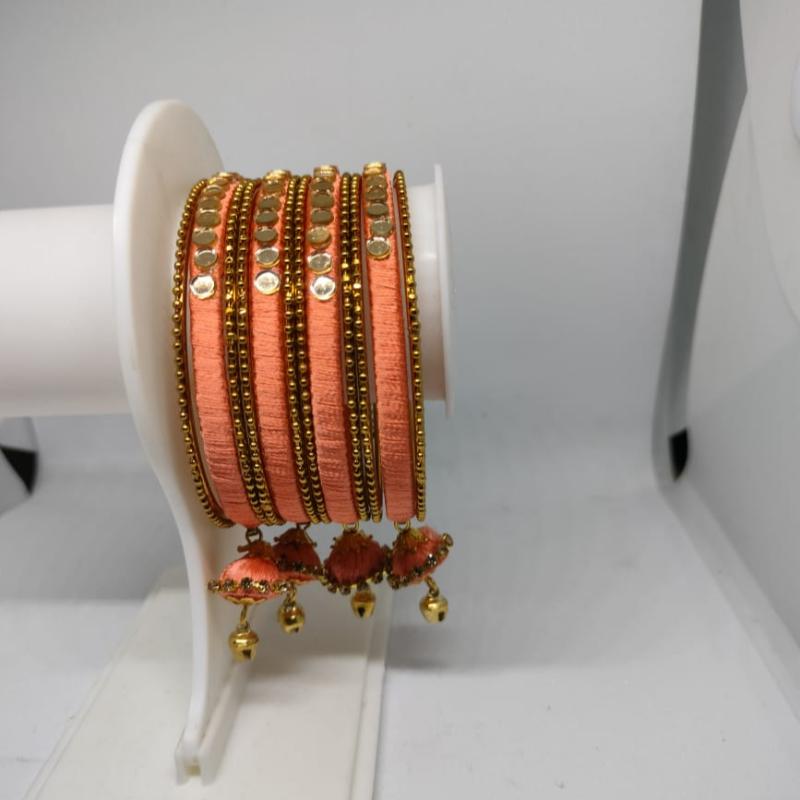 MAANYA BANGLES - PEACH COLOUR