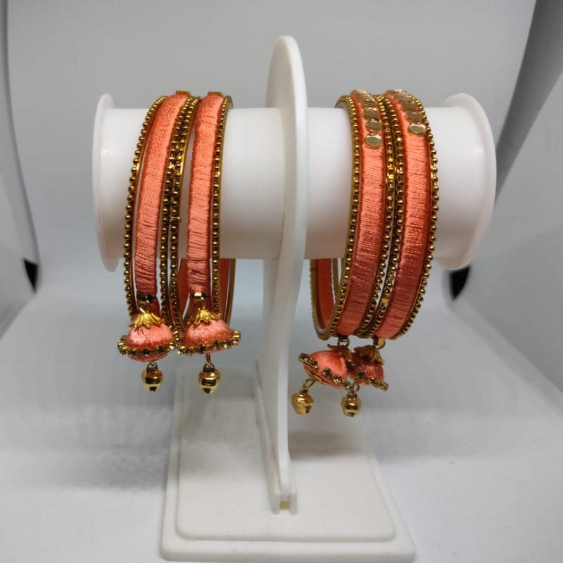 MAANYA BANGLES - PEACH COLOUR