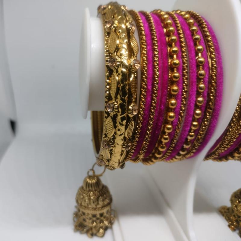 BRIDAL BANGLES - MAJENTA